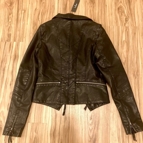 Lulus Vegan Leather Jacket - Up on a Tuesday - Picture 4 of 7